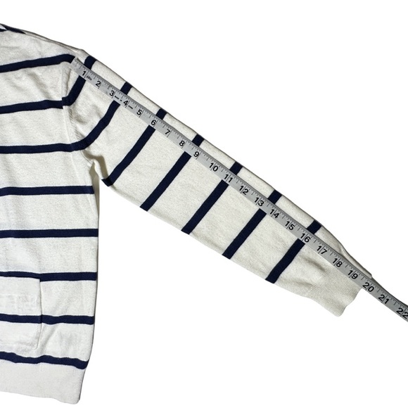 Wool Blend VINEYARD VINES | NWT Stripe Crewneck Patch Pocket Sweater Jumper - Picture 9 of 15